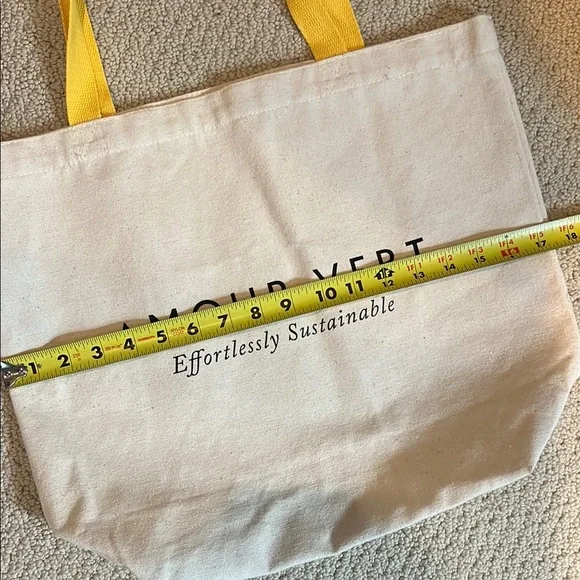 Amour Vert Canvas Large Tote Bag - Picture 3 of 5